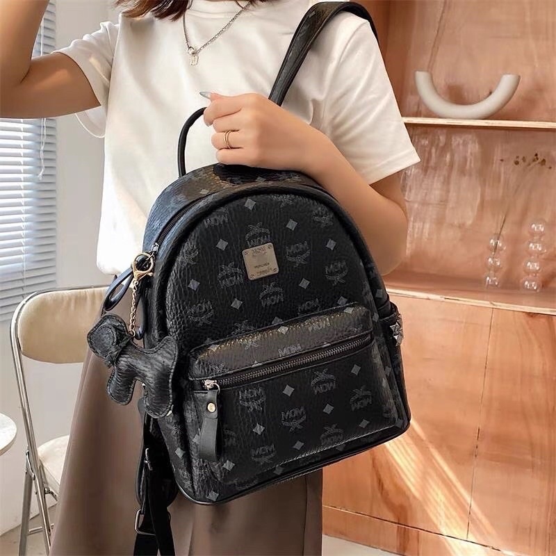 BALO MOM New,họa tiết logo chữ mix cho nổi bật size 40 vừa a4 va laptop sẵn hàng