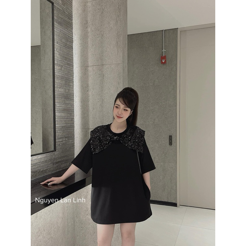 váy xuông pha cổ b24