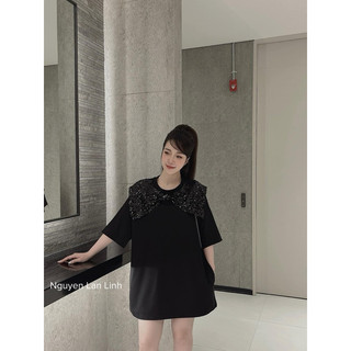 váy xuông pha cổ b24