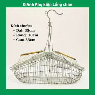 Lồng bẫy chim khuyên, lụp chim khuyên chất liệu kẽm bền đẹp form Sài Gòn chốt kim tiện lợi