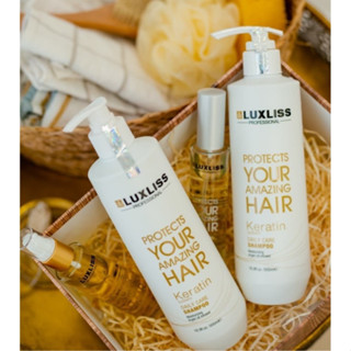  Dầu Gội Xả Siêu Dưỡng KERATIN LUXLISS LUXURY | Made in USA | 500ml 250ml 