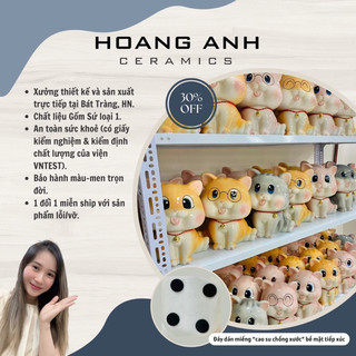Mèo sứ katty cao 27cm đựng tiết kiệm