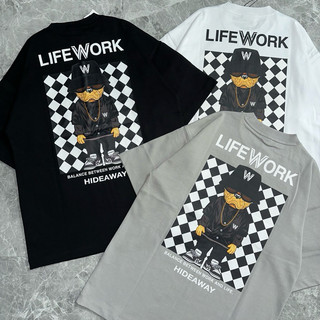 Áo thun chó lifework in caro 2024 chính hãng