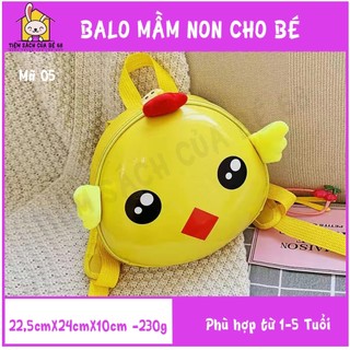 Balo mầm non vỏ cứng nhiều màu hình thú dễ thương