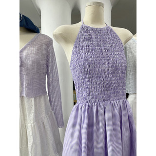 (có bán sỉ, hoả tốc, ảnh thật) 🧊𝑛𝑒𝑤 𝑖𝑛 - LIBI DRESS 💓 ĐẦM XỐP TÍM