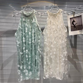 Sequin vảy cá đầm cổ yếm bling bling