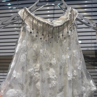 Sequin vảy cá đầm cổ yếm bling bling