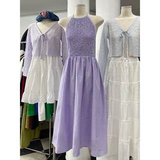 (có bán sỉ, hoả tốc, ảnh thật) 🧊𝑛𝑒𝑤 𝑖𝑛 - LIBI DRESS 💓 ĐẦM XỐP TÍM