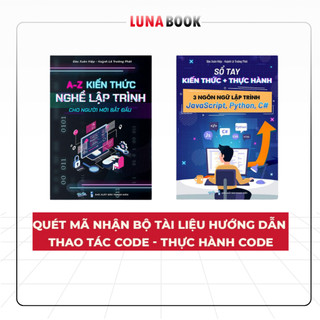 Combo 02 sách - lập trình: kiến thức lập trình từ a-z và sách thực hành 3 ngôn ngữ lập trình