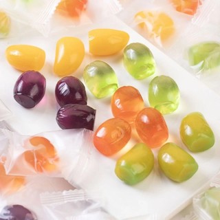 1KG Kẹo dẻo bóc vỏ 3D vị xoài, nho xanh, nho tím thơm ngon - đồ ăn vặt