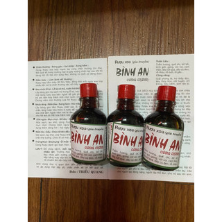 Combo 3 chai dầu xoa bóp, ruou xoa bop xuong khop Bình An - gia truyền