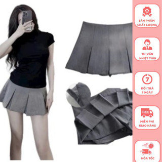 Váy hộp 95- chân váy xếp ly to hottrend , chân váy ngắn có quần bảo hộ phong cách hàn quốc