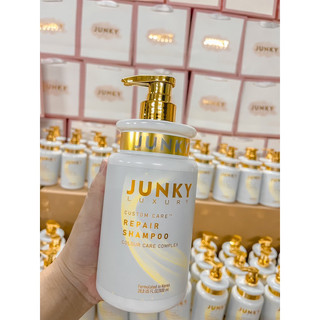 Dầu gội xả cặp phục hồi hư tổn khô xơ gãy rụng JUNKY - combo chăm sóc nuôi dưỡng tóc mềm mượt