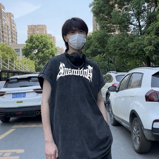 Áo thun ba lỗ loang Mion unisex Local brand- Áo Ba lỗ wash đen Ullzang tay lỡ nam nữ Cotton Bii Shop.CLO.