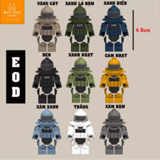  Đồ chơi lắp ráp swat army mô hình lắp ghép quân sự - Giáp EOD FULL No.415 