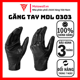 Găng Tay Da Motowolf MDL 0303 Đen Kín Lỗ Và Có Lỗ