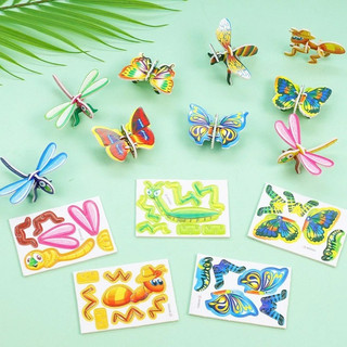 Combo 10 Mô Hình Lắp Ghép 3D Bằng Xốp Nhiều Chủ Đề Giúp Bé Sáng Tạo
