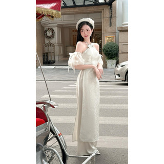 Áo dài cách tân nhẹ nhàng tiểu thư