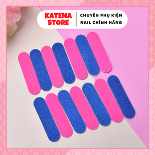 Lẻ 1 cái - dũa móng tay mini, chà nhám móng, dũa móng 2 mặt nhám, dũa móng mini bỏ túi gắn nailbox