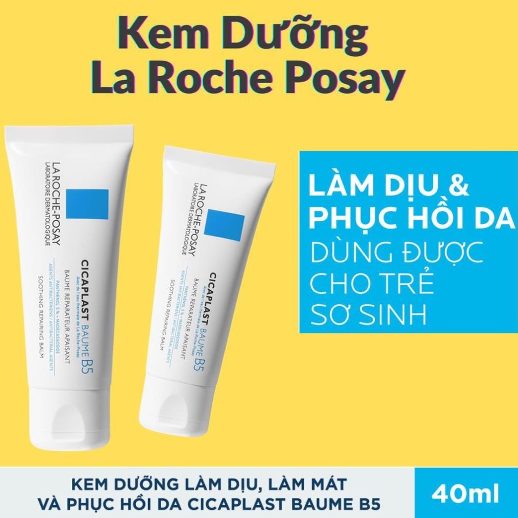 Kem dưỡng ẩm la roche posay b5 hỗ trợ làm dịu và phục hồi da bị tổn thương 40ml