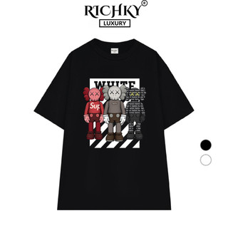 Áo Thun Richky Premium Kaw Hypebeast Off White x Supreme
