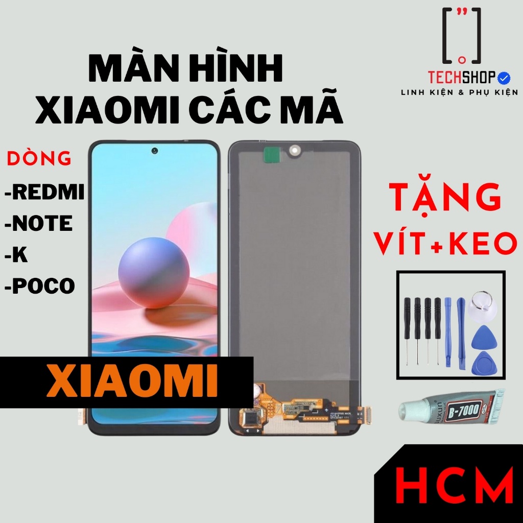 Bộ màn hình Xiaomi Redmi chất lượng cao bao test màn hình bảo hành cảm ứng - Tặng bộ vít và keo
