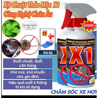 Chai xịt đuổi chuột châu âu x1 - care 500ml - dùng xe ôtô, trong nhà - chiết xuất tự nhiên