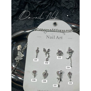 Charm dây gắn nails hottrend , charm dây đính móng siêu dễ design