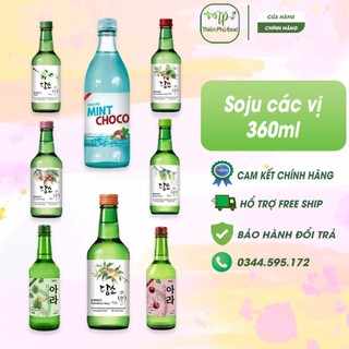 SoJu ( Sochu ) Hàn Quốc 17 Vị Trái Cây 360ml