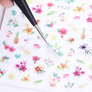 nhíp thẳng gắp đá , sticker , phụ kiện nail