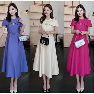 ( HÀNG NHẬP- CAO CẤP) ĐẦM TIỆC KHOÉT VAI PHONG CÁCH HOÀNG GIA ( CC 5500524)