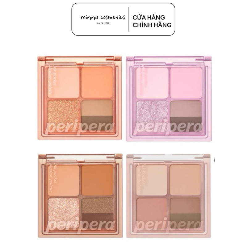 [Peripera] Bảng Phấn Mắt 4 Ô Peripera Ink Pocket Shadow