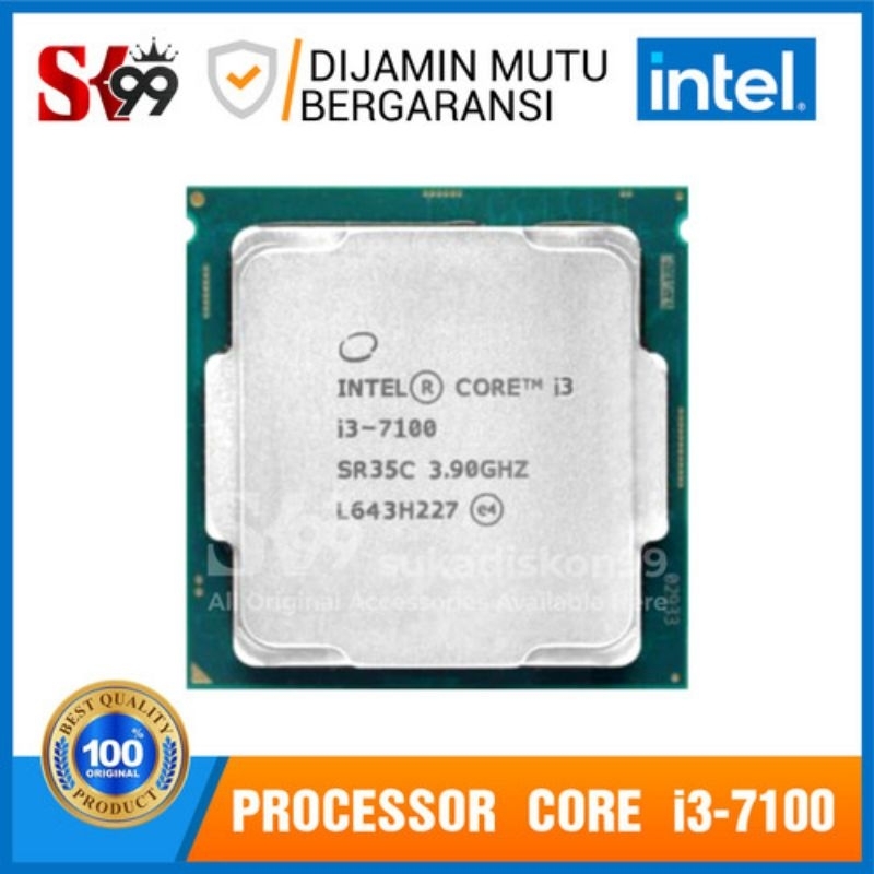 CPU Intel Core I3 7100 hàng mới đẹp (TẶNG KÈM KEO TẢN)(BẢO HÀNH 1 THÁNG)