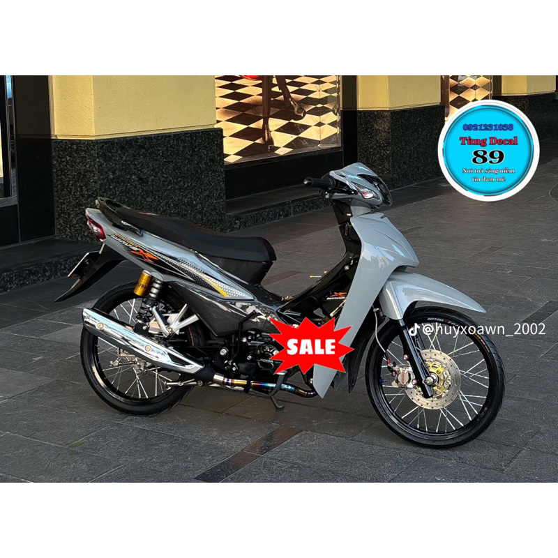 Tem Rời wave X 50,100cc Đen Vàng Cam xi măng 917978