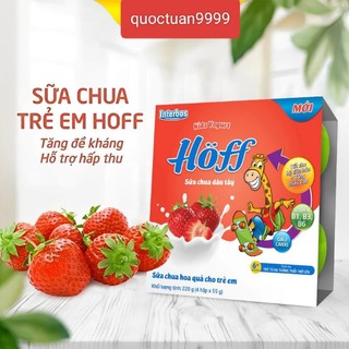 Sữa chua hoa quả Hoff vị dâu tây cho bé từ 6 tháng