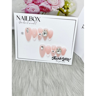 M83 nailbox thiết  kế Hồng  thạch ôvan