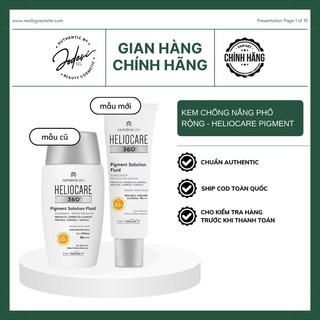 [Authentic] Kem chống nắng phổ rộng nâng tông Heliocare Pigment Solution 50ml