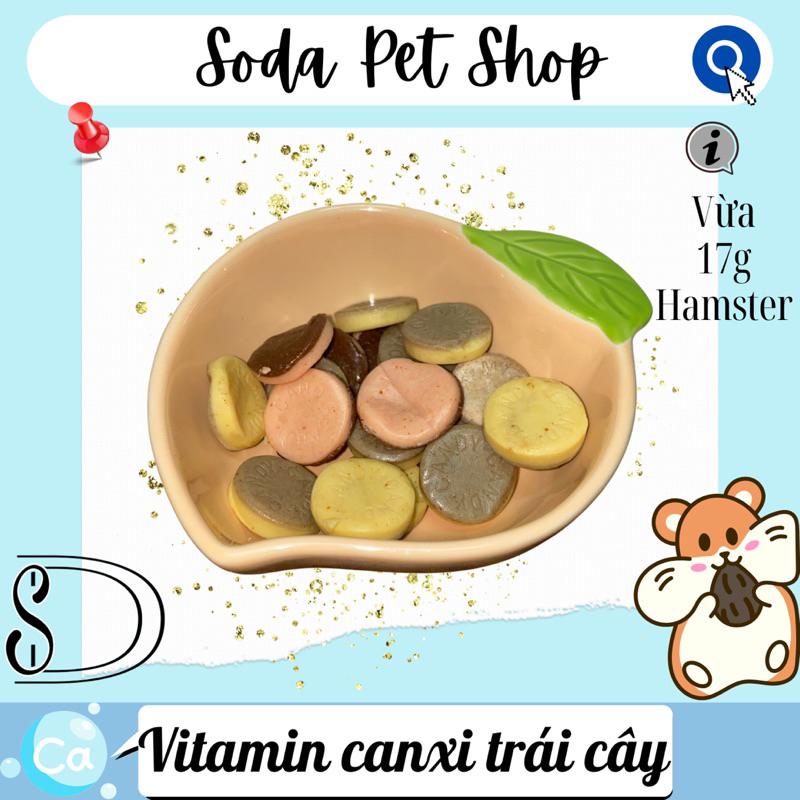 Vitamin Canxi Trái Cây Cho Hamster