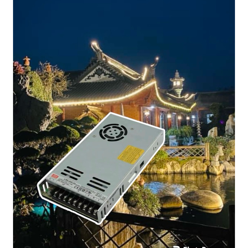 Nguồn 350W, Nguồn Meanwell, Nguồn 12V, Nguồn 24V, Meanwell Dùng Cho Đèn Led, Tự Động Hóa, Máy Công N