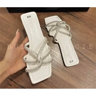 Dép đế bệt bằng quai xoàn chéo đơn giản có bigsize 35-45