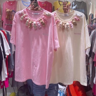 Áo thun đàn thỏ chạy quanh cổ ❤ áo phông chất cotton mềm mịn na232