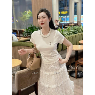 Áo phông Ys cổ đá form vừa chuẩn sang xịn mịn Hàng QCL1 - 2 màu đen, trắng