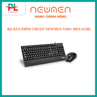 Bộ bàn phím chuột newmen t260+ đen - hàng chính hãng