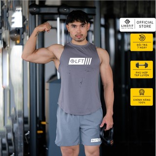 Bộ quần áo tập gym nam LikeFit quần short và áo tank top LFT Base
