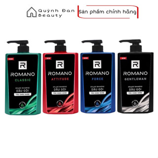 Dầu gội sạch gàu Romano hương nước hoa Classic/Attitude/Force/ Gentleman 650g/chai
