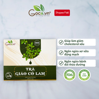 Trà giảo cổ lam túi lọc Goce - Ổn định đường huyết, tốt cho tim mạch