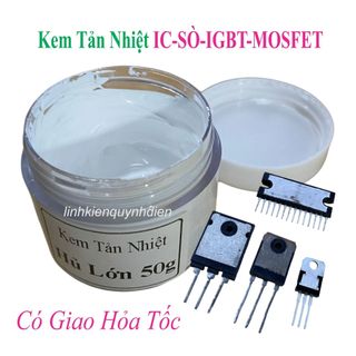 Keo tản nhiệt máy tính cpu ic loại Hủ lớn 50gam (kem tản nhiệt màu trắng)