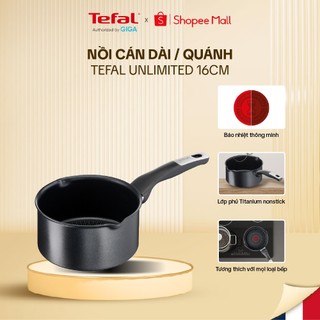 Nồi cán dài/ quánh Tefal Unlimited 16cm - Dùng cho mọi loại bếp - BH 24 Tháng
