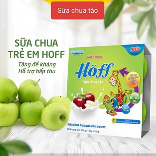 Sữa chua hoa quả Hoff vị táo cho trẻ từ 6 tháng trở lên