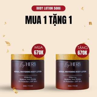 Kem Dưỡng Trắng Da Body - Herbal Whitening Body Lotion By'HERB 500g
